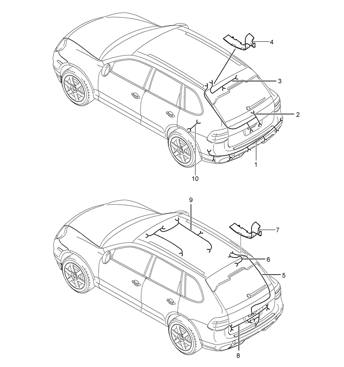 Wiring Harnesses Rear End Rooflining Antilock Brake System Brake Pad